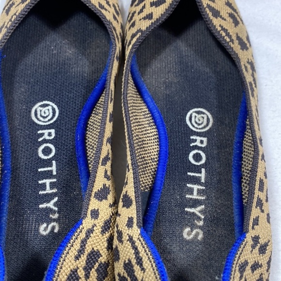 Rothy’s pointed toes animal print flats. - Picture 6 of 8